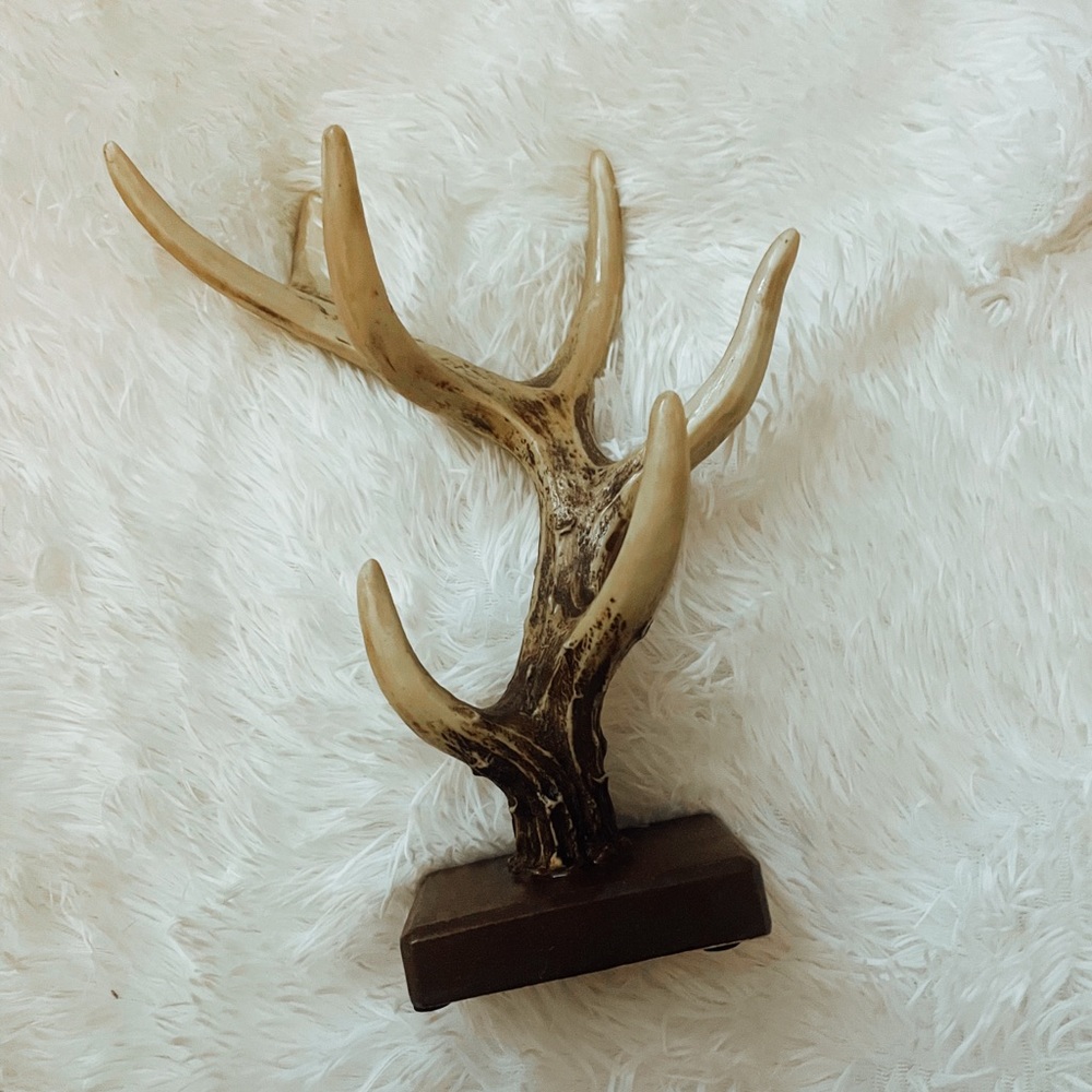 Deer antler jewelry stand